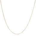 14K gold paperclip chain necklace with slim 1.5mm oval links