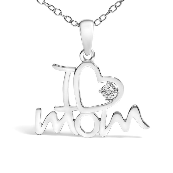 .925 Sterling Silver Diamond Accent 