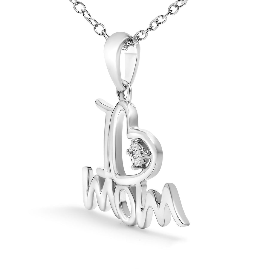 .925 Sterling Silver Diamond Accent 