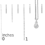 .925 Sterling Silver 1/10 Cttw Lab Grown Diamond Love Knot Solitaire Pendant Necklace - Size 18 Inches-4 thumbnail 5