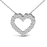 14K Gold 1/2 Carat Lab Grown Diamond Heart Shape Pendant Necklace-3 thumbnail 4
