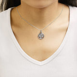 14K Rose Gold Plated Sterling Silver Diamond Accent Tree of Life Pendant Necklace-2 thumbnail 3