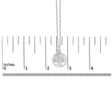 14K Rose Gold Plated Sterling Silver Diamond Accent Tree of Life Pendant Necklace-4 thumbnail 5