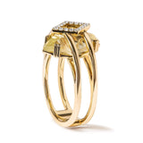 14K Yellow Gold 15x15 MM Marquise Cut Yellow Topaz and Diamond Accent Statement Cocktail Ring (G-H Color, SI1-SI2 Clarity)-2 thumbnail 3