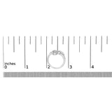 Sterling Silver 1/6 Cttw Key and Keyhole Diamond Ring-4 thumbnail 5
