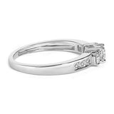 10K Gold 1/2 Cttw Diamond Three Stone Ring-3 thumbnail 4