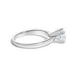 14K Gold Round Lab Grown Diamond Solitaire Engagement Ring-3 thumbnail 4