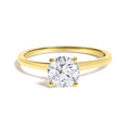 14K Gold Round Lab Grown Diamond Solitaire Engagement Ring-0