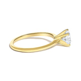 14K Gold Round Lab Grown Diamond Solitaire Engagement Ring-2 thumbnail 3