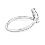 10K Gold 1/4 Cttw Lab Grown Diamond Vertical Three Stone Ring-3 thumbnail 4