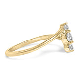 10K Gold 1/4 Cttw Lab Grown Diamond Vertical Three Stone Ring-2 thumbnail 3