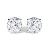 14K White Gold 1 1/10 Cttw Round Diamond Solitaire Stud Earrings-0 thumbnail 1