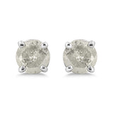 .925 Sterling Silver 4-Prong Round-cut 