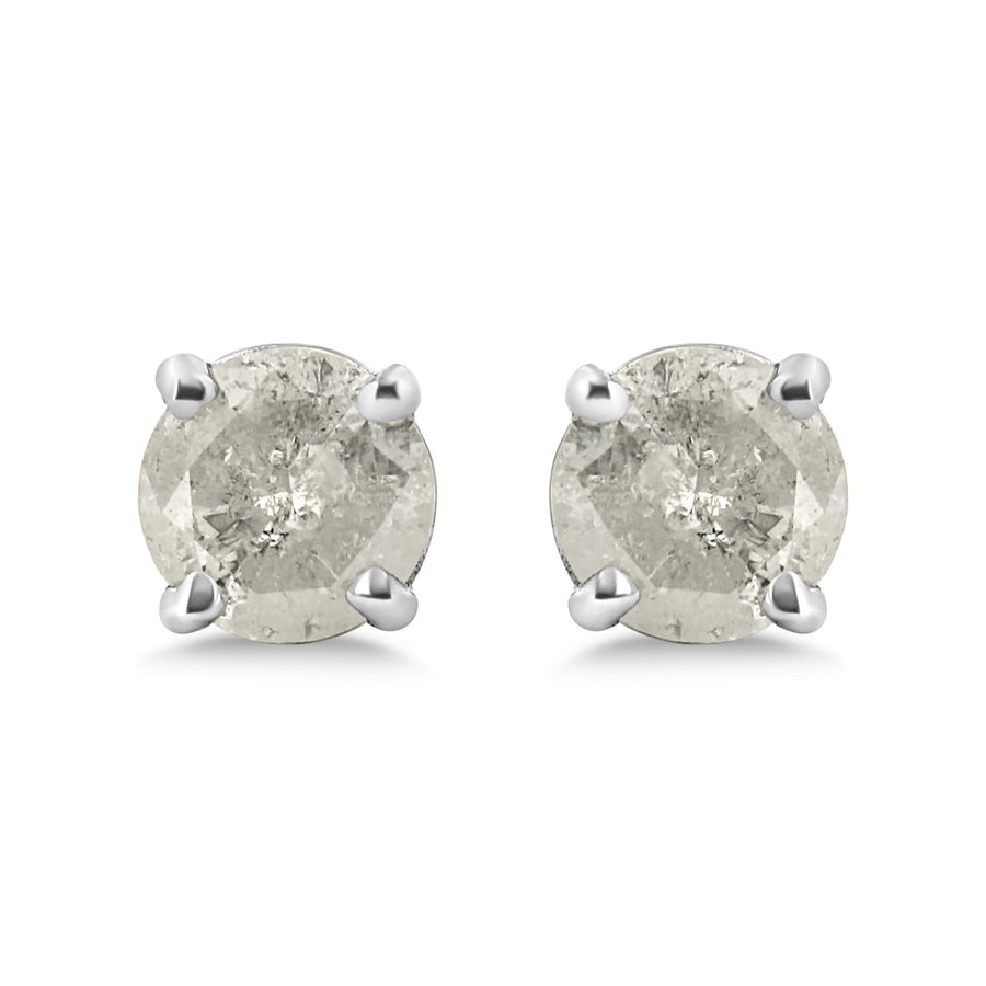 .925 Sterling Silver 4-Prong Round-cut 
