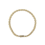 14K Yellow Gold 5.0 Cttw Diamond Scalloped Link Tennis Bracelet-3 thumbnail 4