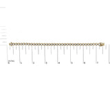14K Yellow Gold 5.0 Cttw Diamond Scalloped Link Tennis Bracelet-4 thumbnail 5