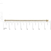 14K Yellow Gold 5.0 Cttw Diamond Scalloped Link Tennis Bracelet