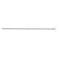 14K White Gold 4.0 Cttw Alternating White and Blue Lab Grown Diamond Tennis Bracelet - 7