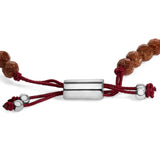 Sterling Silver Sand Bead Station Bracelet Bolo-1 thumbnail 2
