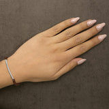 Sterling Silver Sand Bead Station Bracelet Bolo-2 thumbnail 3