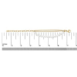 18K Yellow Gold Vermeil Cultured Pearl Station Link Bracelet-4 thumbnail 5