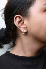 18K Rose Gold 3/4 Cttw Round Diamond Pave Cuban Chain Huggie Earrings (G-H Color, SI1-SI2 Clarity)-2 thumbnail 3