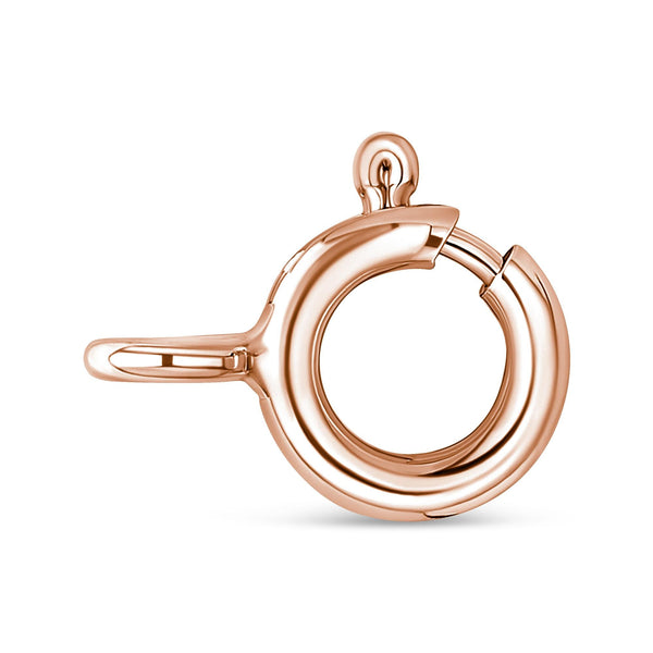 10K Rose and White Gold Plated .925 Sterling Silver 1/4 Cttw Miracle-Set Champagne Diamond Triple Circle 18