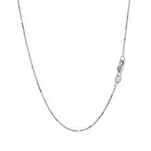 Load image into Gallery viewer, 14k White Gold Classic Box Chain 0.7mm