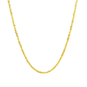 14k Yellow Gold Sparkle Chain 1.5mm