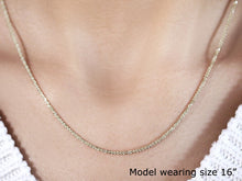 Load image into Gallery viewer, 14k Yellow Gold Sparkle Chain 1.5mm