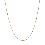 14k Rose Gold Classic Box Chain 0.45mm thumbnail 3