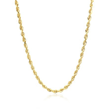 Load image into Gallery viewer, 2.75mm 10k Yellow Gold Solid Diamond Cut Rope Chain