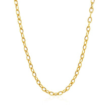 Load image into Gallery viewer, 3.5mm 14k Yellow Gold Pendant Chain with Textured Links