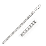 5.8mm 14k White Gold Solid Miami Cuban Chain thumbnail 2
