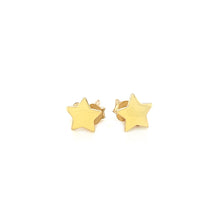 Load image into Gallery viewer, 14k Yellow Gold Post Earrings with Stars