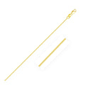 10K yellow gold Gourmette chain 1.0mm with diamond-cut flat links