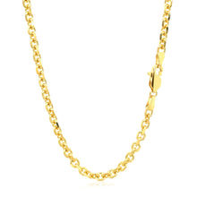 Load image into Gallery viewer, 4.0mm 14k Yellow Gold Diamond Cut Cable Link Chain