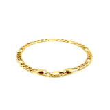 4.6mm 14k Yellow Gold Lite Figaro Bracelet thumbnail 4
