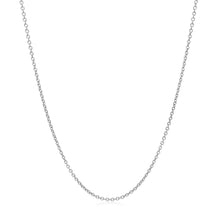Load image into Gallery viewer, 14k White Gold Round Cable Link Chain 1.2mm