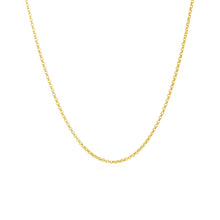 Load image into Gallery viewer, 14k Yellow Gold Diamond Cut Rolo Chain 1.1mm