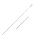 10K white gold rope chain with diamond-cut faceted finish