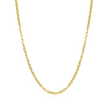 Load image into Gallery viewer, 14k Yellow Gold Diamond Cut Cable Link Chain 1.8mm