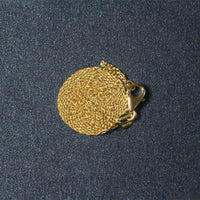 14k Yellow Gold Round Cable Link Chain 0.7mm