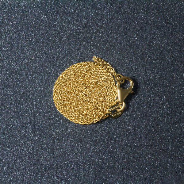 14k Yellow Gold Round Cable Link Chain 0.7mm