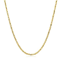Diamond Cut Fancy Links Pendant Chain in 14k Yellow Gold (1.5mm)