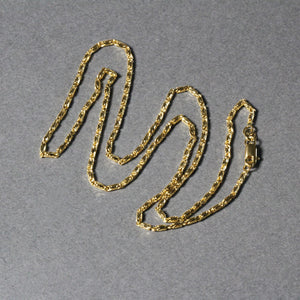 Diamond Cut Fancy Links Pendant Chain in 14k Yellow Gold (1.5mm)