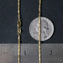 Load image into Gallery viewer, Diamond Cut Fancy Links Pendant Chain in 14k Yellow Gold (1.5mm)
