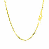14k Yellow Gold Round Box Chain 1.7mm thumbnail 4