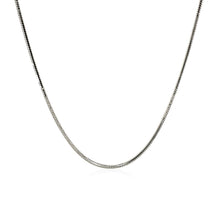 Load image into Gallery viewer, Rhodium Plated 1.2mm Sterling Silver Snake Style Chain