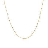 14k Yellow Gold Classic Box Chain 0.6mm thumbnail 3